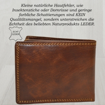 flevado Predartor Herren Portmonee Vintage Hand Made Design von Pedro Querformat